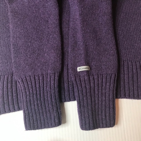 Columbia Turtleneck Warm Sweater -C: Purple - Picture 14 of 16